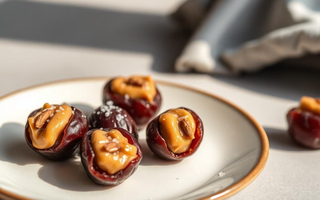 Almond Butter Stuffed Dates